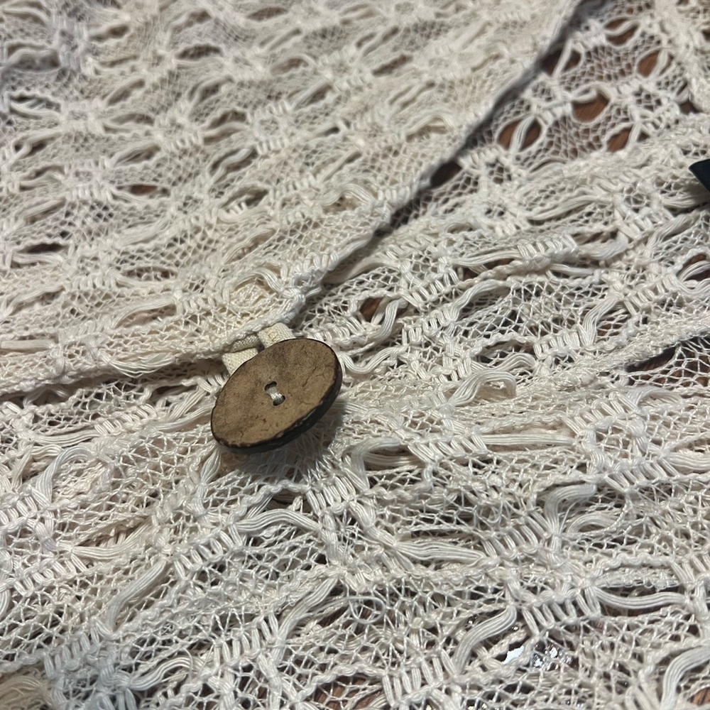 Cream Knit Cardigan Boho Vintage
Cardigan Sz PS - Picture 5 of 6